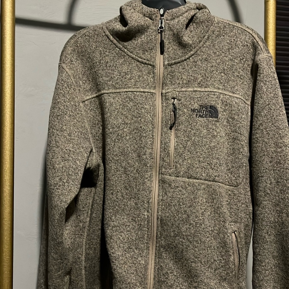 North face mens zip up